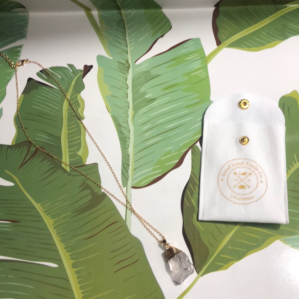 Brand new gold plated crystal drop!